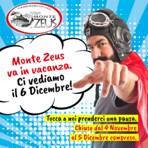 Rifugio Monte Zeus chiuso fino al 6 Dicembre!